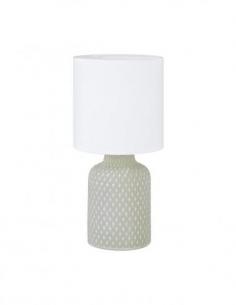 Eglo 97774 BELLARIVA Gray ceramic table lamp with white lampshade