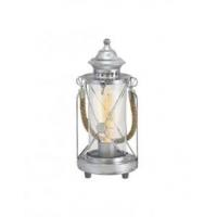 Eglo 49284 BRADFORD Lampada da tavolo lanterna grigio anticato