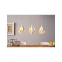 Eglo 43002 CARLTON 1 Suspension lamp 3 lights white and gold Ø205