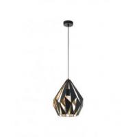 Eglo 49931 CARLTON 1 Pendant lamp diamond black and gold Ø31