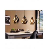 Eglo 49991 CARLTON 1 Suspension lamp 3 lights black and copper Ø205