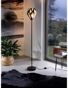 Eglo 49994 CARLTON 1 Floor lamp diamond black and copper Ø255 2