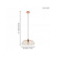 Eglo 49488 CARLTON 2 Copper suspension lamp Ø455
