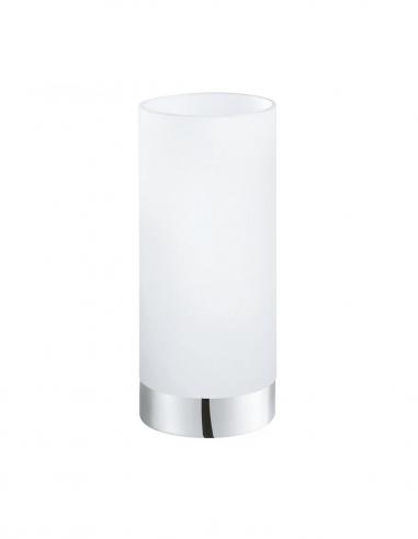 Eglo 95776 DAMASCO 1 Table lamp chrome base and white glass