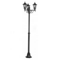Eglo 22145 LATERNA 4 Lampada da terra palo esterno 3 luci nero