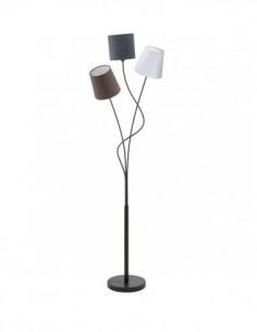 Eglo 94995 MARONDA Floor lamp with anthracite white and brown shades