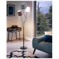 Eglo 94995 MARONDA Floor lamp with anthracite white and brown shades