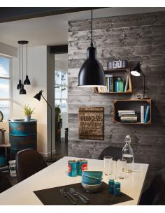 Eglo 49465 PRIDDY Suspension lamp 3 lights round base Ø32,5 black 2
