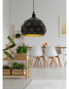 Eglo 97841 ROCCAFORTE Suspension lamp hemisphere Ø40 black and gold 2