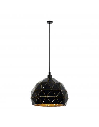 Eglo 97841 ROCCAFORTE Suspension lamp hemisphere Ø40 black and gold