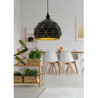 Eglo 97845 ROCCAFORTE Suspension lamp hemisphere Ø30 black and gold