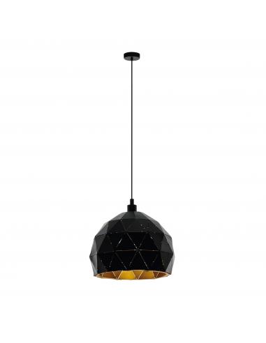 Eglo 97845 ROCCAFORTE Suspension lamp hemisphere Ø30 black and gold