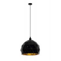 Eglo 97845 ROCCAFORTE Suspension lamp hemisphere Ø30 black and gold