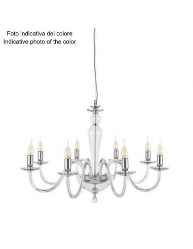 Ciciriello Paganini 6L Transparent Chrome Suspension lamp