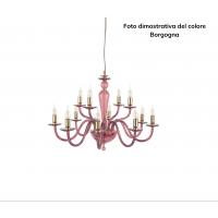 CICIRIELLO LP.PAGAN/6-BGN Paganini 6L Burgundy suspension lamp