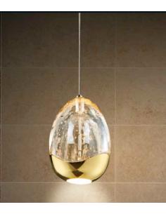 Illuminati MD13003023-1AGOL Golden Egg Oro Lampada a sospensione 1L Ø12cm 2