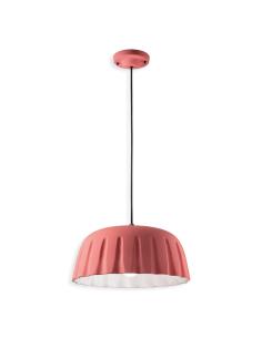 Ferroluce C2570 RSC MADAME GRES Coral Pink Suspension Lamp h18