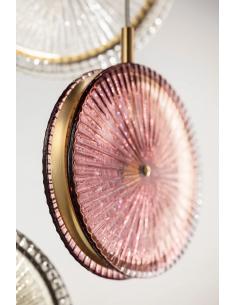 Sylcom LULU' 0601 OS AMT Lampada a sospensione vetro murano rosa ametista led