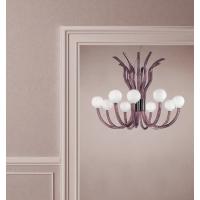 Sylcom MODA' 2800/9 NNS AMT Lampadario a sospensione 9 luci vetro di Murano Ametista