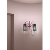 Sylcom 2900/A2 K AMT MARGOT Lampada da parete 2L vetro di Murano Ametista
