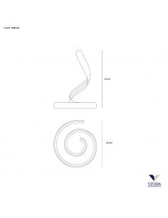 Vivida International 0029.40.SA WN Flame Lampada da tavolo Led 3000K-4000K sabbia 2