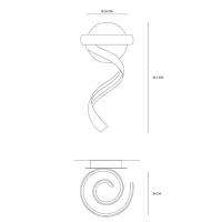 Vivida International 0029.10.SA WN Flame Wall Lamp Led 3000K-4000K black