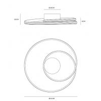 Vivida International 0032.20.SA DIM WN Circuit Ceiling lamp led 3000K-4000K sand