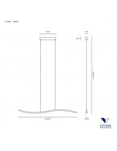 VIVIDA INTERNATIONAL 0040.31 WN LIL WAVE Lampada a sospensione nero 2