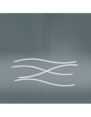 VIVIDA INTERNATIONAL 0040.32 WN DIM LIL WAVE Suspension lamp white