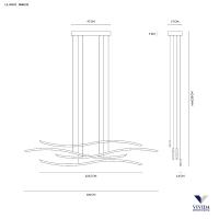 VIVIDA INTERNATIONAL 0040.32 WN DIM LIL WAVE Lampada a sospensione bianco