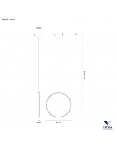 Vivida International 0074.31 WN OLYMPIC Lampada a sospensione nero 3000-4000K 2