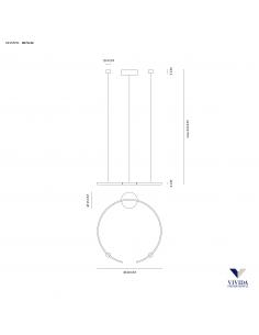 Vivida International 0074.32 WN OLYMPIC Lampada a sospensione bianco 3000K-4000K 2
