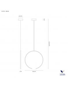 VIVIDA INTERNATIONAL 0074.34 WN OLYMPIC Suspension lamp white 2