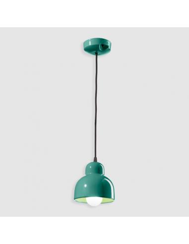 Ferroluce C2611 TUR Berimbau ∅15 Lampada sospensione turchese