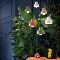 Ferroluce C2611 VSA Berimbau ∅15 Lampada sospensione verde salvia