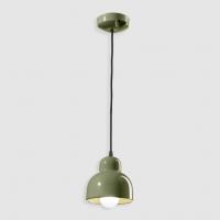 Ferroluce C2611 VSA Berimbau ∅15 Lampada sospensione verde salvia