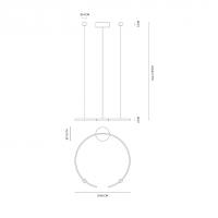 Vivida 0074.32 Olympic Lampada a sospensione Bianco 3000K
