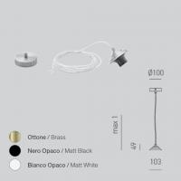 Gea Luce ALICE M S/P Montatura in metallo per sospensione Alice piccola