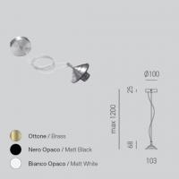 Gea Luce ALICE M S/G Montatura in metallo per sospensione Alice grande