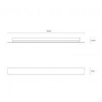 Vivida International 0005.11 BI Line Wall Lamp 31W White