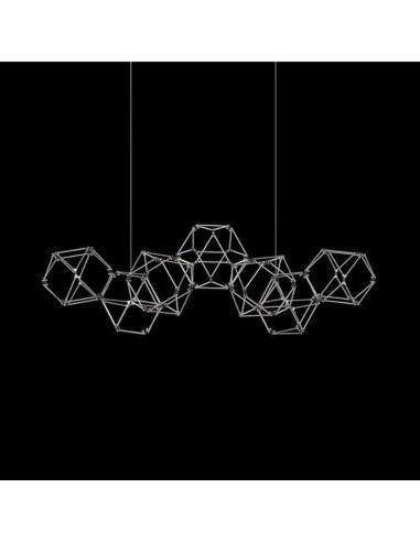 Illuminati MD18001068-7ASS Lucciola Lampada a sospensione Led acciaio inossidabile