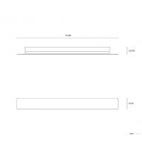 Vivida International 0005.10 NE Line wall Lamp 24W black
