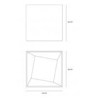 Vivida International 0006.20.NE Cube Led Ceiling Lamp Black