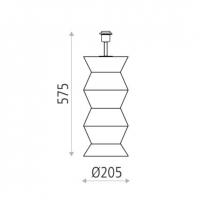 ACB Iluminacion S8211080BSP Ibiza Base Lampada Tavolo bianca