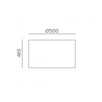 ACB Iluminacion 5PANT0028B Paralume cilindro bianco 50cm lampada tavolo