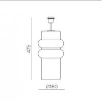 ACB Iluminacion S8213080NSP Almeria Base Lampada Tavolo nera