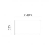 ACB Iluminacion 5PANT8204080B Lampshade cylinder white 40cm table lamp