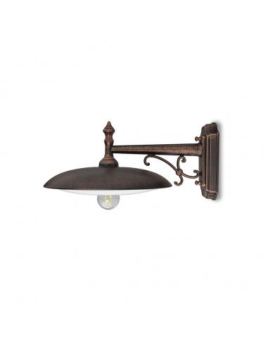 Moretti Luce - Toscana 1906 Outdoor wall lamp in brass with Black Copper finish