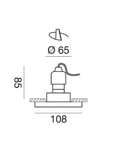 Gea Led GFA322 Ophelia Faretto da incasso cristallo 2