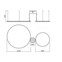 Redo Group 01-1922-TRIAC Orbit Suspension lamp 2 circles led white